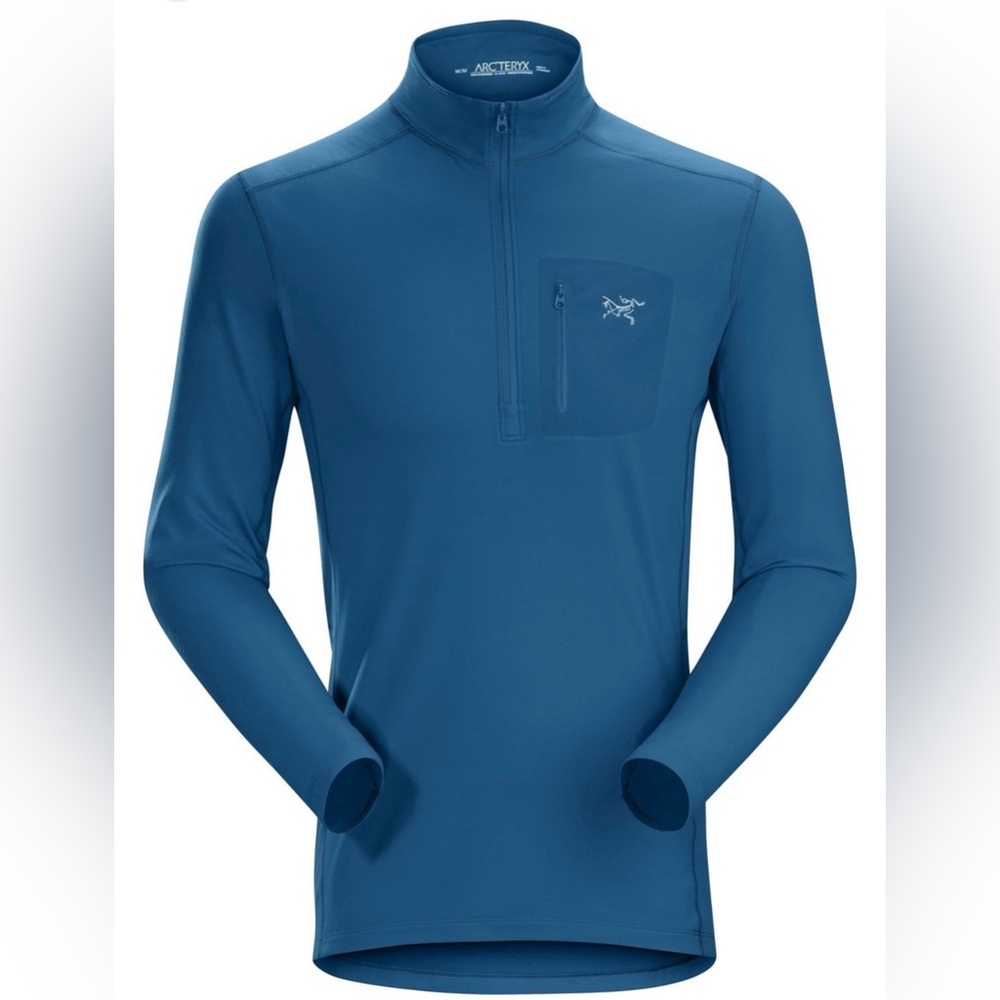 Arc'teryx Teal-Blue Half-Zip Technical Pullover
